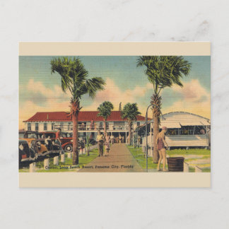 Vintage Long Beach Panama City Florida Postcard Vykort