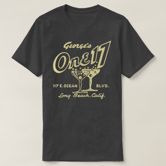 Vintage Long Beach Pub T Shirt (Design framsida)
