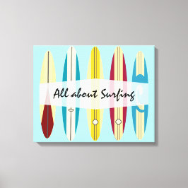 Vintage Longboard Canvastryck