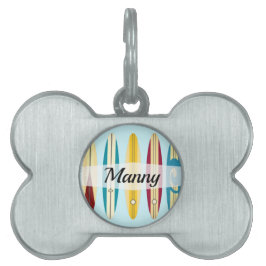 Vintage Longboard ID-bricka Husdjur