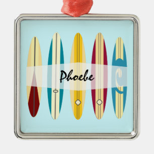 Vintage Longboard Julgransprydnad Metall