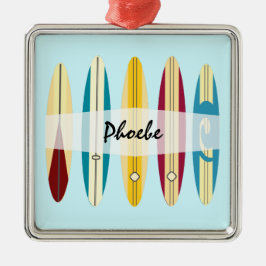 Vintage Longboard Julgransprydnad Metall