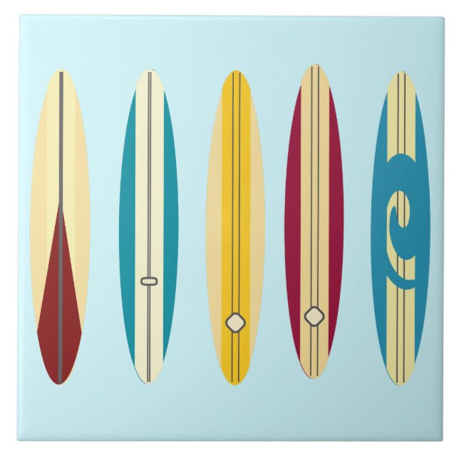 Vintage Longboard Kakelplatta (Framsidan)