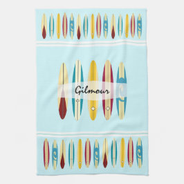 Vintage Longboard Kökshandduk