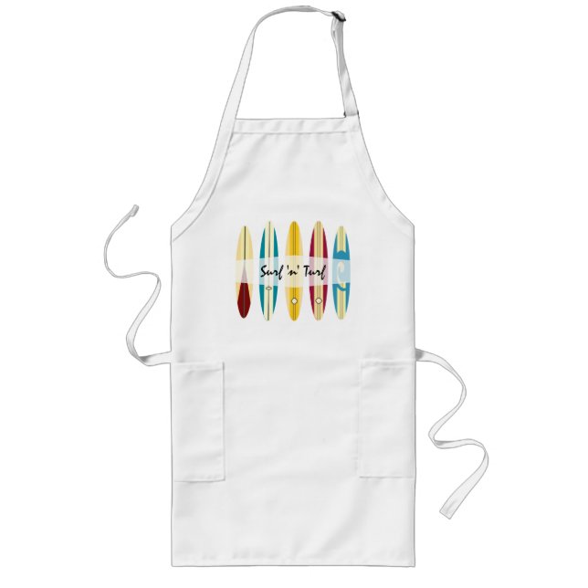Vintage Longboard Långt Förkläde (Framsidan)
