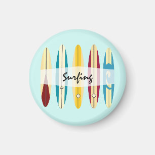 Vintage Longboard Magnet