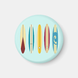 Vintage Longboard Magnet