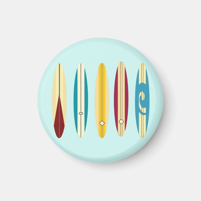 Vintage Longboard Magnet (Framsidan)