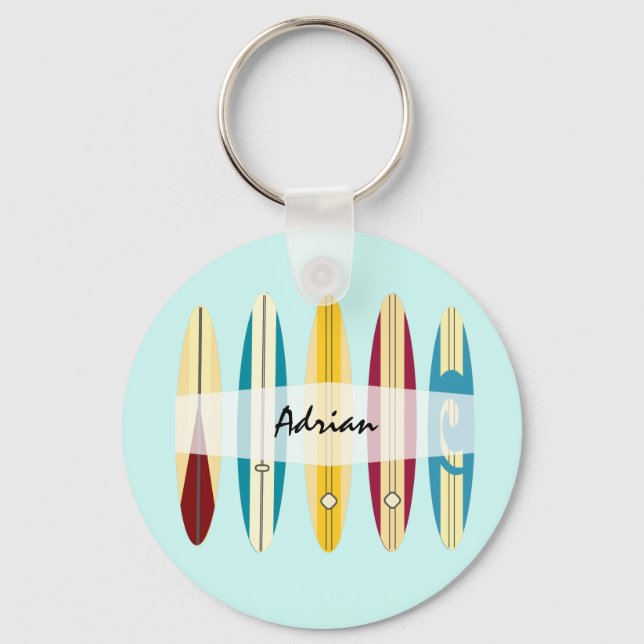 Vintage Longboard Nyckelring (Framsida)