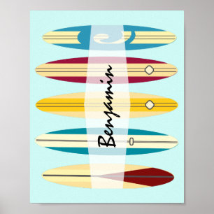 Vintage Longboard Poster