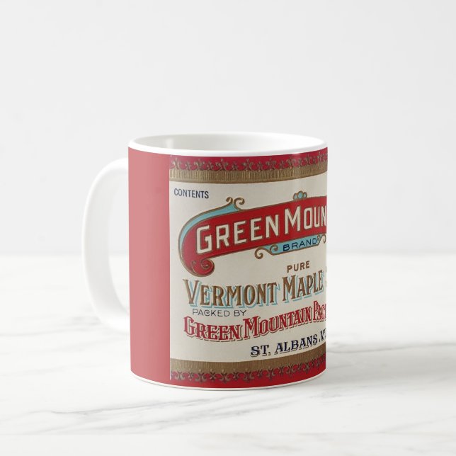 Vintage lönnsirapsmugg kaffemugg (Framsida vänster)