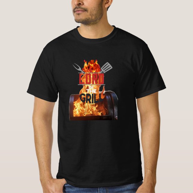 Vintage Lord of the Grill T Shirt (Framsida)