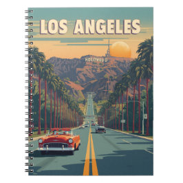 Vintage Los Angeles Anteckningsbok