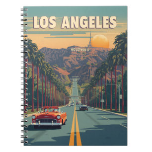 Vintage Los Angeles Anteckningsbok