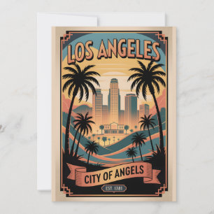 Vintage Los Angeles California Änglarnas Stad Julkort