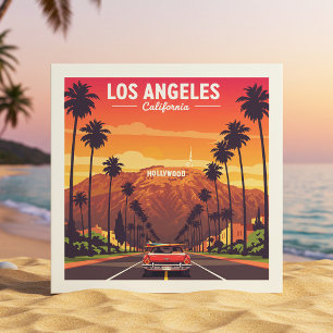 Vintage Los Angeles California Kakelplatta