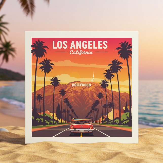 Vintage Los Angeles California Kakelplatta (Skapare uppladdad)