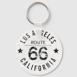 Vintage Los Angeles California Route 66 Nyckelring