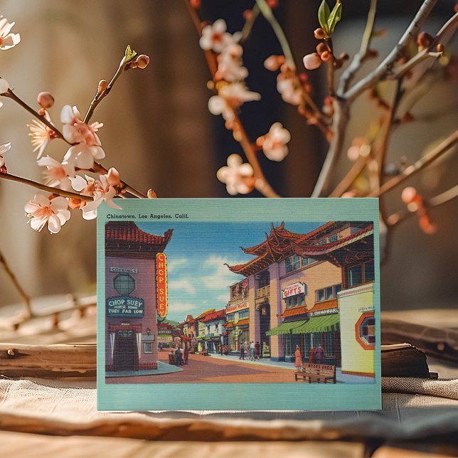 Vintage Los Angeles Chinatown Vykort (Skapare uppladdad)