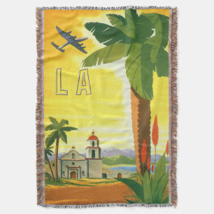 Vintage Los Angeles, Kalifornien Mission med palmt Filt