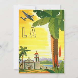 Vintage Los Angeles, Kalifornien Uppdrag med Handf Inbjudningar