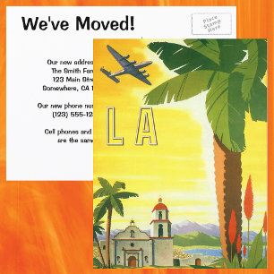 Vintage Los Angeles Mission, ändra adress Meddelande Vykort