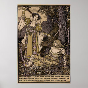 Vintage Louis Rhead-omslag för William Morris-berä Poster