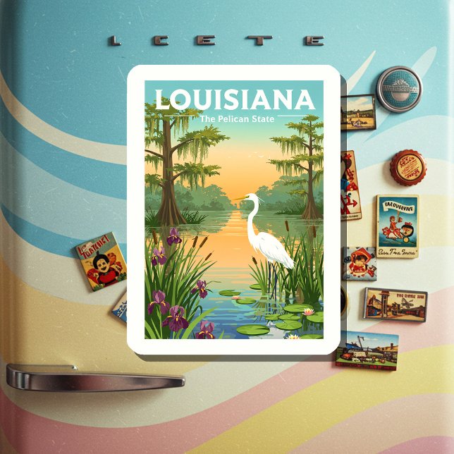 Vintage Louisiana Magnet (Skapare uppladdad)