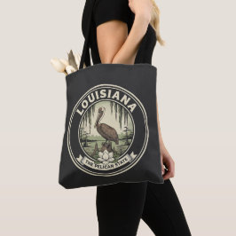 Vintage Louisiana Pelikan Statens kulturarvssymbol Tygkasse