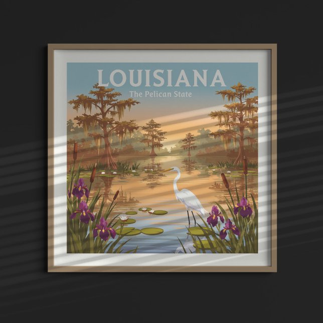 Vintage Louisiana Poster (Skapare uppladdad)