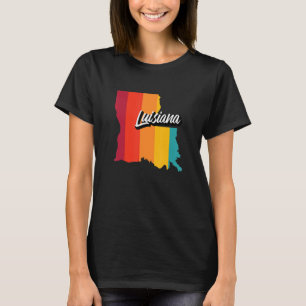Vintage Louisiana Retro 70-talet Rand Louisiana Us T Shirt