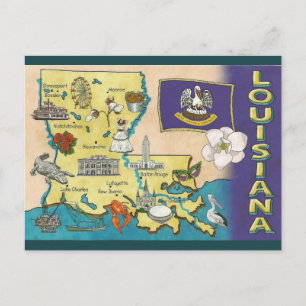 Vintage Louisiana Vykort
