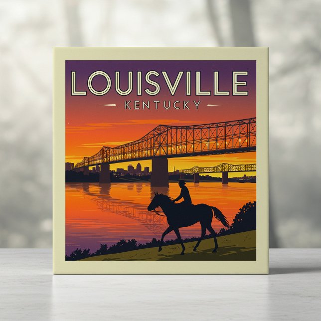 Vintage Louisville Kentucky Kakelplatta (Skapare uppladdad)