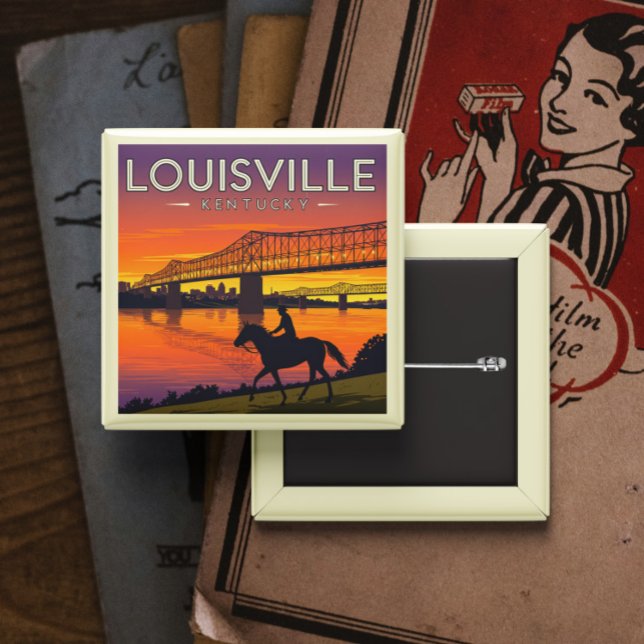 Vintage Louisville Kentucky Knapp (Skapare uppladdad)