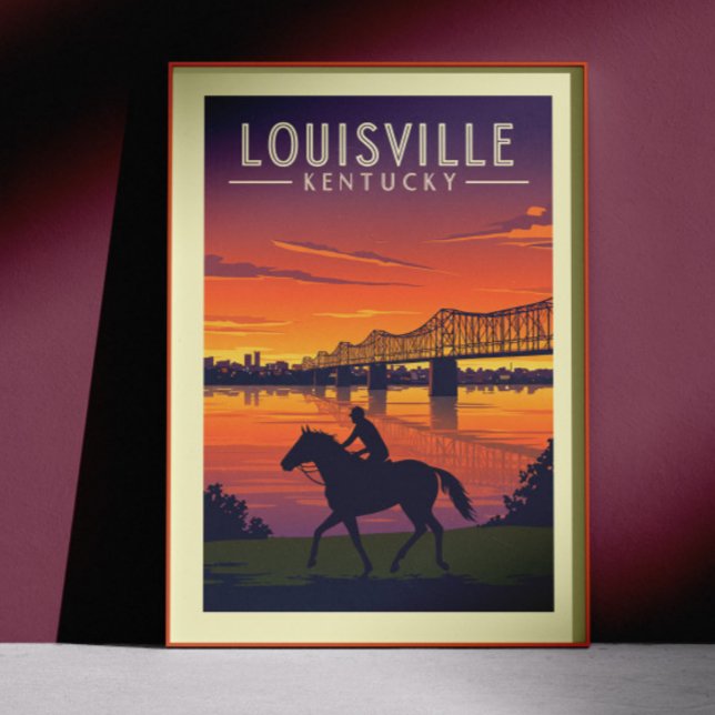 Vintage Louisville Kentucky Poster (Skapare uppladdad)