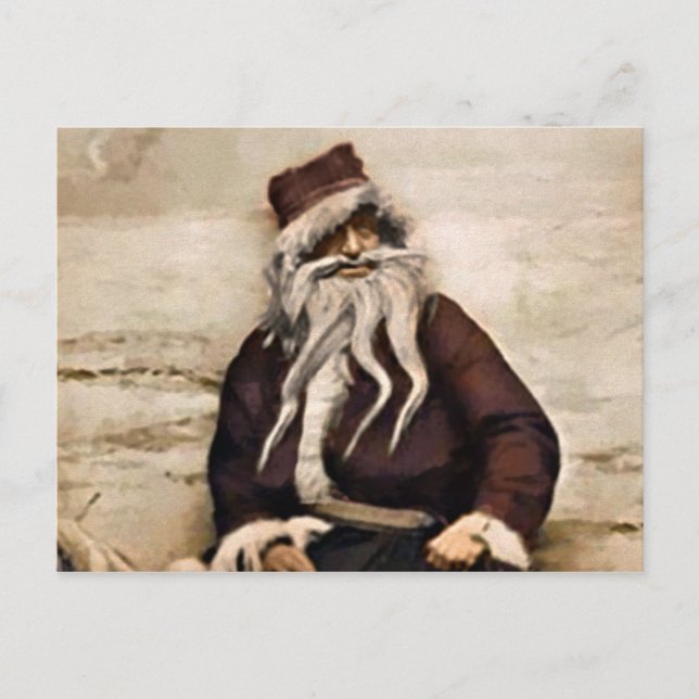 Vintage Lousy jultomte Vykort (Framsida)