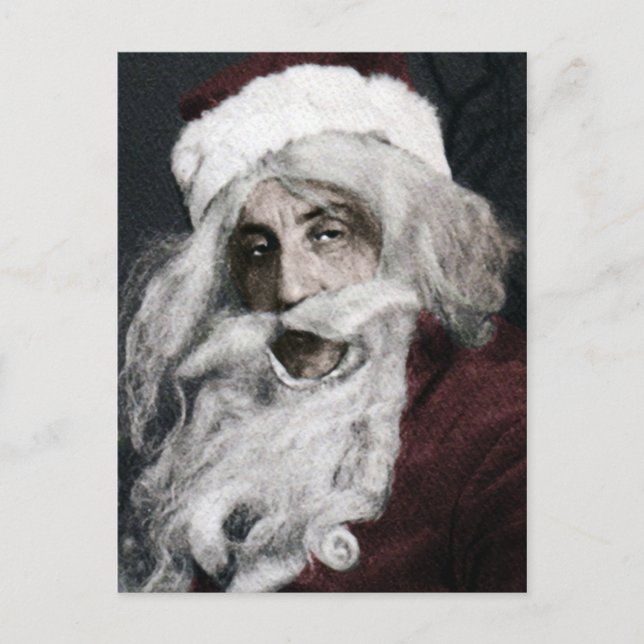 Vintage Lousy Santa Postcard Vykort (Framsida)