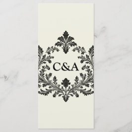 Vintage Löv Motif Meny