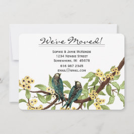 Vintage Love Bird Ditt Foto på Baksidan Vi Har Fly Inbjudningar