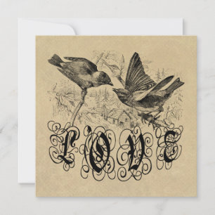 Vintage Love birds Apparater och presenter