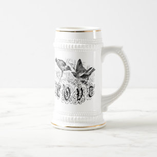 Vintage Love birds Apparater och presenter Sejdel