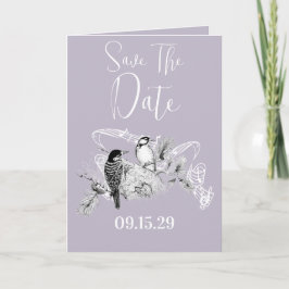 Vintage Love birds bröllopsinbjudan Inbjudan
