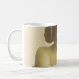 Vintage love couple kissing sepia illustration kaffemugg