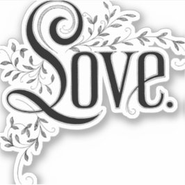 Vintage Love Flourish Klistermärken