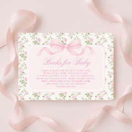 Vintage Love Shack Rosa Blommiga Böcker för Babyfl Tilläggskort