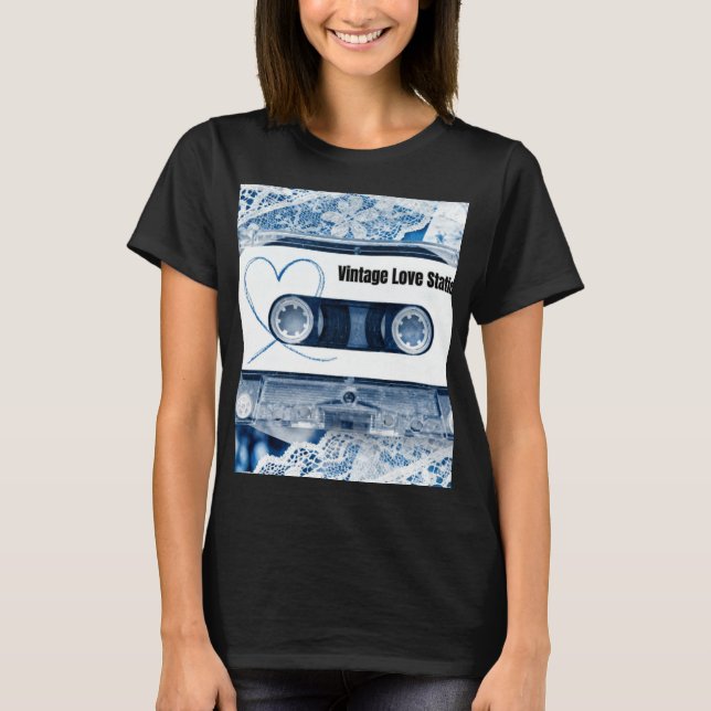Vintage Love Static T Shirt (Framsida)