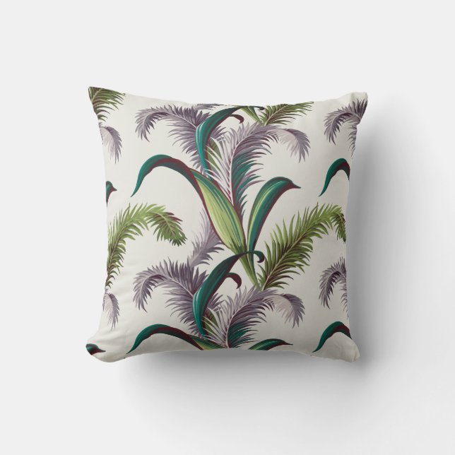 Vintage Lövs Barkcloth Kudde (Framsida)