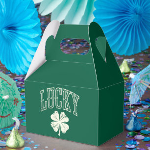 Vintage Lucky Clover St. Patricks dag Presentaskar
