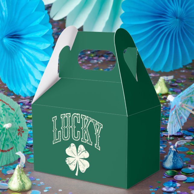Vintage Lucky Clover St. Patricks dag  Presentaskar (Part)
