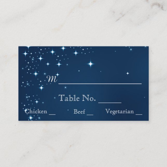 Vintage Luftballong Nattplats Bröllop Placeringskort (Framsida)